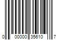 Barcode Image for UPC code 000000356107