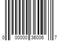 Barcode Image for UPC code 000000360067