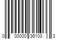 Barcode Image for UPC code 000000361033