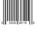 Barcode Image for UPC code 000000361156