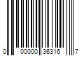 Barcode Image for UPC code 000000363167