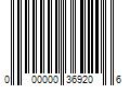 Barcode Image for UPC code 000000369206