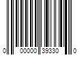 Barcode Image for UPC code 000000393300