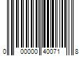 Barcode Image for UPC code 000000400718