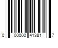 Barcode Image for UPC code 000000413817