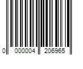 Barcode Image for UPC code 0000004206965