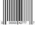 Barcode Image for UPC code 000000427777