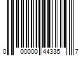 Barcode Image for UPC code 000000443357