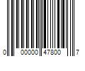 Barcode Image for UPC code 000000478007