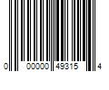 Barcode Image for UPC code 000000493154