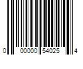 Barcode Image for UPC code 000000540254