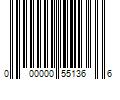 Barcode Image for UPC code 000000551366