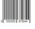 Barcode Image for UPC code 0000005672844