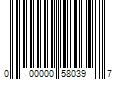 Barcode Image for UPC code 000000580397