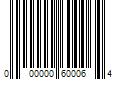 Barcode Image for UPC code 000000600064