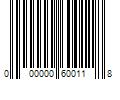 Barcode Image for UPC code 000000600118