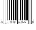 Barcode Image for UPC code 000000600750