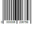 Barcode Image for UPC code 0000006206758