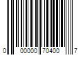 Barcode Image for UPC code 000000704007