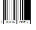 Barcode Image for UPC code 0000007249112