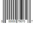 Barcode Image for UPC code 000000750707