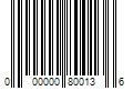 Barcode Image for UPC code 000000800136