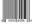 Barcode Image for UPC code 000000802598