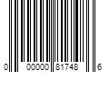 Barcode Image for UPC code 000000817486