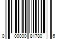 Barcode Image for UPC code 000000817806