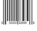 Barcode Image for UPC code 000000839396