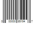 Barcode Image for UPC code 000000851947