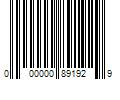 Barcode Image for UPC code 000000891929