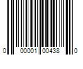 Barcode Image for UPC code 000001004380