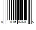 Barcode Image for UPC code 000001020205