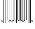 Barcode Image for UPC code 000001026665