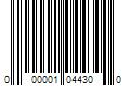 Barcode Image for UPC code 000001044300