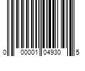 Barcode Image for UPC code 000001049305