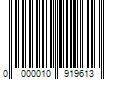 Barcode Image for UPC code 0000010919613