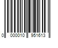 Barcode Image for UPC code 0000010951613