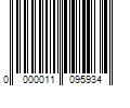 Barcode Image for UPC code 0000011095934