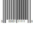 Barcode Image for UPC code 000001111118