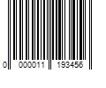 Barcode Image for UPC code 0000011193456