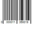 Barcode Image for UPC code 0000011359319