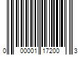 Barcode Image for UPC code 000001172003