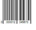 Barcode Image for UPC code 0000012345670