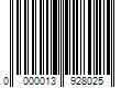 Barcode Image for UPC code 0000013928025