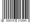 Barcode Image for UPC code 0000016013940