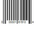 Barcode Image for UPC code 000001615104