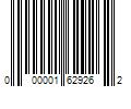 Barcode Image for UPC code 000001629262