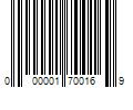 Barcode Image for UPC code 000001700169